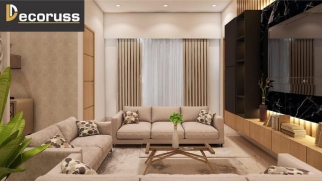 interior design cost for living room Lucknow