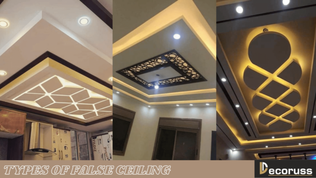 Types of false ceiling in India