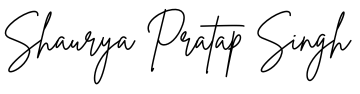 Signature of Shaurya Pratap Singh Founder of Decoruss